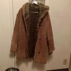 Reversible Leopard Print coat